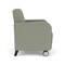 Lesro Siena Lounge Reception Guest Chair w/ Front Casters, 27 in W 29.5 in L 32.5 in H SN1101 - alternate 3